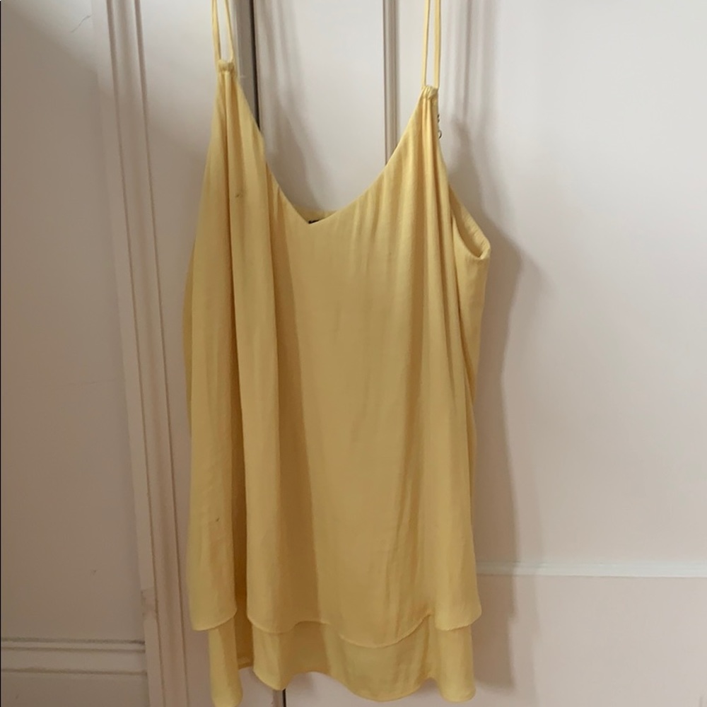 Fabrik Light Yellow double strap camisole!